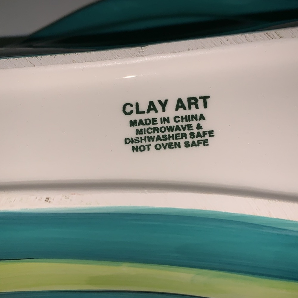 Clay art flip flop serving dish - Picture 5 of 8